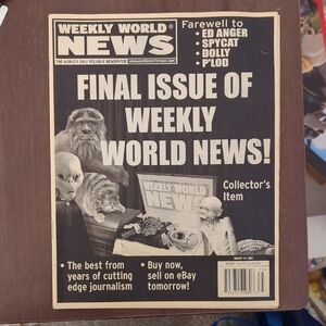 Weekly World News Final Issue Magazine